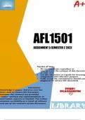 AFL1501 Assignment 5 (DETAILED ANSWERS) Semester 2 2023 (679123) - DUE 15 October 2023