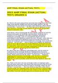 2023 AHIP FINAL EXAM &lpar;ACTUAL TEST&rpar; GRADED A&plus; questions and answers2023
