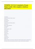 TOMPSC SCCJA Cumulative Exam Study Guide with complete solutions 2023&sol;2024