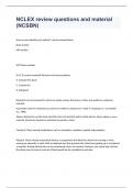 NCLEX review questions and material &lpar;NCSBN&rpar; exam 2023 with 100&percnt; complete solutions