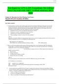 Test Bank for LPN to RN Transitions 5th Edition Lora Claywell-with 100&percnt; verified solutions-2023-2024