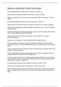 Dental Assistant Practice Exam