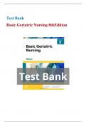 Basic Geriatric Nursing 8th Edition by Patricia A. Williams Test Bank - Your Complete Guide 2023