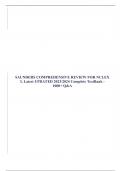 SAUNDERS COMPREHENSIVE REVIEW FOR NCLEX 3, Latest UPDATED 2021/2022 Complete TestBank - 1000+ Q&A