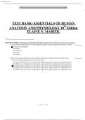 TEST BANK- ESSENTIALS OF HUMAN ANATOMY AND PHYSIOLOGY 10 th Edition ELAINE N. MARIEB.