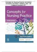 Concepts for Nursing Practice 3rd Edition Complete Test Bank | Giddens, 2021 | All Chapters Covered 1-57