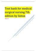 Test bank for medical surgical nursing 7th edition by linton