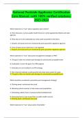 National Pesticide Applicator Certification Core Manual -with 100&percnt; verified solutions-2023-2024