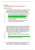 ADULT BASICS HEALTH FINAL REVIEW TEST BANK