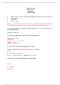 MATH 399 Final Exam Review Questions  Solutions Guide