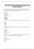 NCLEX PN-Comprehensive Study New Exam Solution 