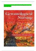 Gerontological Nursing 10th Edition By Eliopoulos latest Test Bank 2023-2024