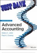 Advanced Accounting, 8e Debra Jeter, Paul Chaney tb