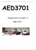AED3701 ASS 4 2023 ANSWERS