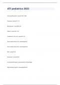 ATI pediatrics Detailed Questions and Answers  2023