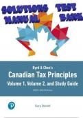 Byrd & Chen's Canadian Tax Principles, 2022-2023, 1s edition. Volume 1, Volume 2  by Clarence Byrd, Ida Chen. ISBN-13 9780137856527. All Chapters Test Bank