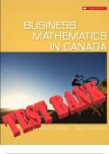 Business Mathematics In Canada 10th Edition by F. Ernest Jerome and Tracy Worswick Test Bank