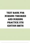 Test Bank For Nursing Theories and Nursing Practice Fifth Edition||ISBN NO-10, 0803679912||ISBN NO-13, 978-0803679917||All Chapters||Complete Guide A+