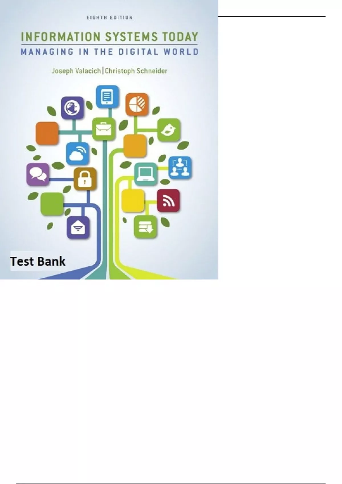 INFORMATION SYSTEMS TODAY MANAGING THE DIGITAL WORLD, 8E JOSEPH - TEST ...