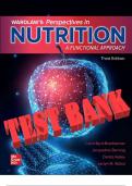 Wardlaw's Perspectives in Nutrition, 3rd Edition by Bredbenner Test Bank.