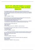 CAAP CPL AIRLAW EXAM || Complete Questions & Answers (100% Verified- Rated A+)