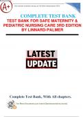 Complete Test Bank for Safe Maternity And Pediatric Nursing Care 1st-3rd Edition /Verified Garded A+