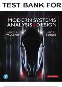 Modern Systems Analysis and Design 9th Edition by Joseph Valacich, Joey George and Jeffrey Hoffer Test Bank