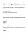 PEDS  ATI Chapter &lpar;9-11&rpar; Questions and Answers Elaborated 2023