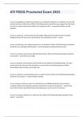 ATI PEDS Updated Exam Questions with Answers 2023