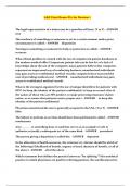 L&E Final Exam Q's for Review I