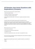All Domains Jean Inman Questions with Explanations of Answers 2023 