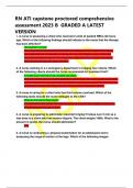 RN ATI capstone proctored comprehensive  assessment 2023 B GRADED A LATEST  VERSION