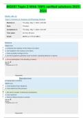 BIO201 Topic 2-With 100&percnt; verified solutions-2023-2024