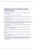 BDS B Review Exam With Complete Solutions 2023