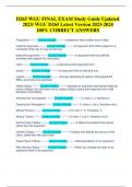 D265 WGU FINAL EXAM Study Guide Updated 2023&sol; WGU D265 Latest Version 2023-2024 100&percnt; CORRECT ANSWERS