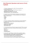 Hesi Maternity Questions And Answers Newly Updated&period;