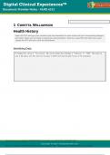 Williamson, Coretta Assignment 2 Digital Clinical Experience DCE Health History Assessment