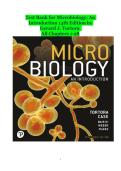 TEST BANK Microbiology&colon; An Introduction 14th Edition by  Gerard J&period; Tortora&vert; Chapters 1-28 