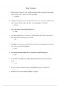 Construction Materials and Methods Exam 1 Question and Answers