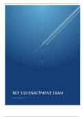 BCF 110 ENACTMENT EXAM 