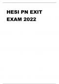 HESI PN EXIT  EXAM 2022 QUESTIONS AND ANSWERS