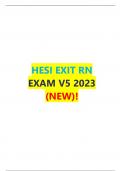 HESI RN EXIT EXAM V5 2023 (+900 score!)