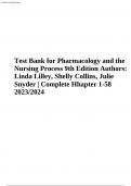 Test Bank Complete For Pharmacology and the Nursing Process 9th Edition
