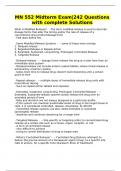 MN 552 Midterm Exam&vert;242 Questions with complete Solutions