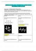 CHEM 120 ORGANIC CHEMISTRY LAB REVISION MATERIAL FOR A+ PASS