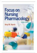 Test Bank Focus on Nursing Pharmacology 8th Edition Test bank by Amy Karch||ISBN NO-10 1975100964,ISBN NO-13 978-1975100964||Chapter 1-59 ||Complete Guide A+||Latest Update