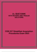 CON 237 Simplified Acquisition Procedures Exam 2023