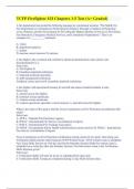 TCFP Firefighter I&sol;II Chapters 1-5 Test &lpar;A&plus; Graded&rpar;