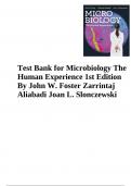 Test Bank for Microbiology The Human Experience 1st Edition By John W. Foster Zarrintaj Aliabadi Joan L. Slonczewski||ISBN NO-10,0393906094 ||ISBN NO-13,978-0393906097||All Chapters||Complete Guide A+