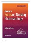 Test Bank Focus on Nursing Pharmacology 9th Edition Test bank by Amy Karch||ISBN NO-10,1975180402||ISBN NO-13 978-1975180409  ||Chapter 1-59 | Complete Guide A+
